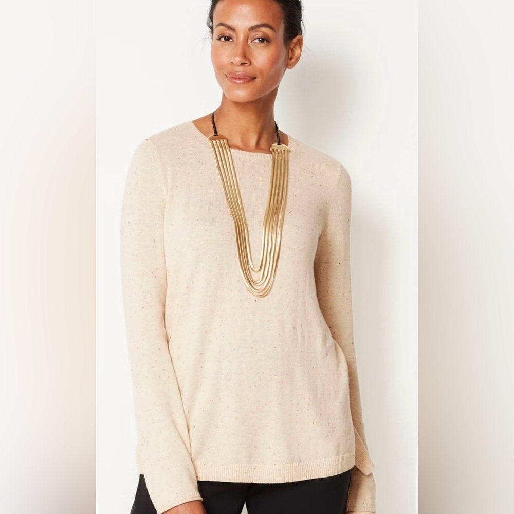J. Jill Wearever Layering Crew-Neck Sweater (Size L) - EUC